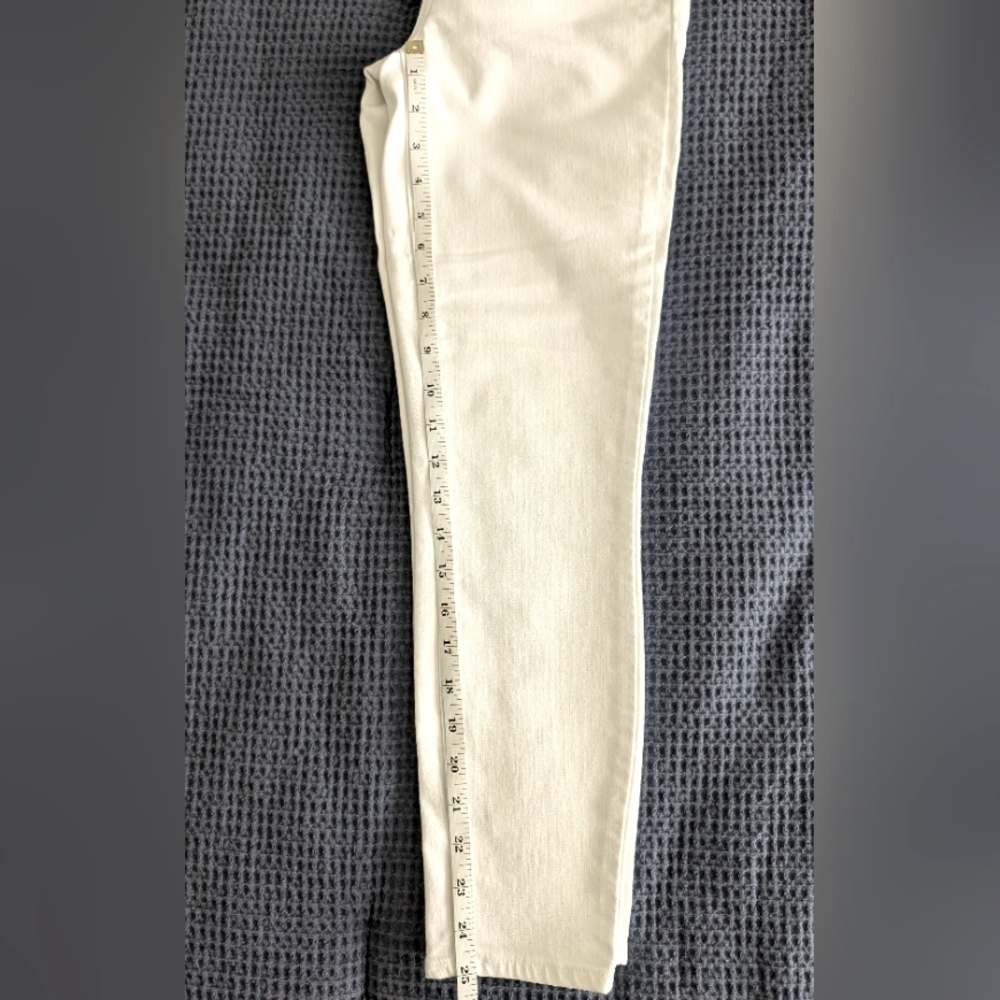Flawless Paige Crisp White Verdugo Ankle Skinny Jean Size 28 - Picture 7 of 7